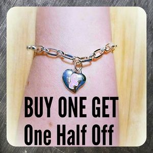 LUPUS Sterling Silver Charm Bracelet